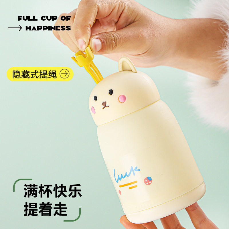 卡通萌兔杯玻璃杯可爱猫咪提手水杯开业活动地推礼品杯办公室,餐饮具,玻璃杯,淘宝优惠券,粉丝福利购,淘宝优惠卷