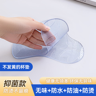 pvc异形软玻璃杯垫加厚防水防油防滑隔热餐垫家用餐桌垫现代简约