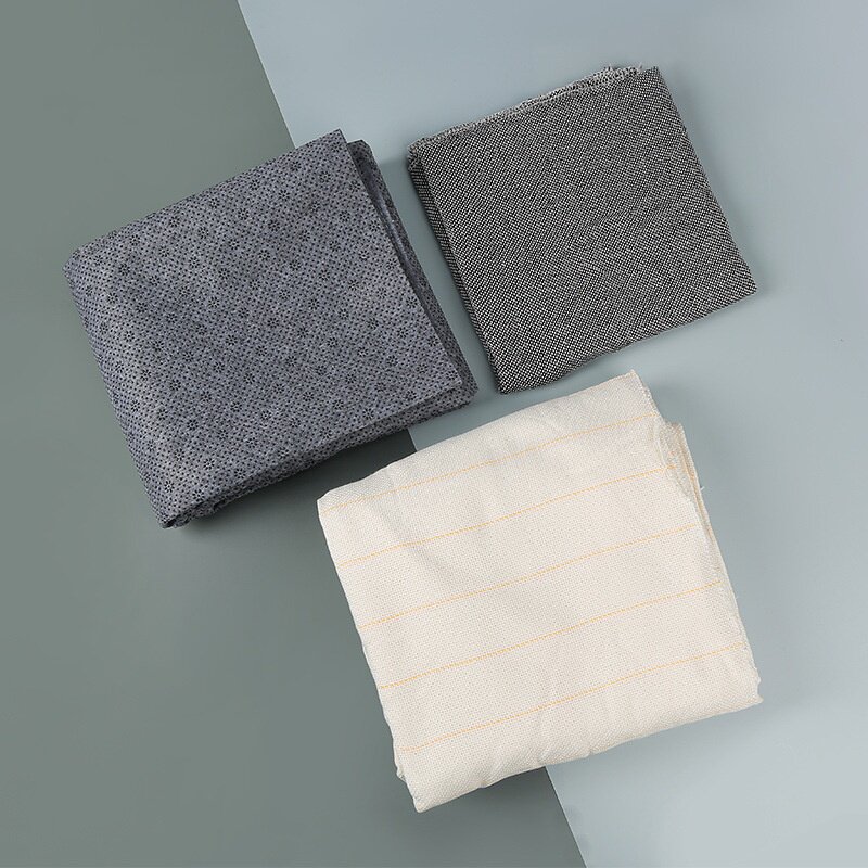 棉麻tufting专用底布1*1黄线簇绒布手工diy地毯杯垫专用防滑底布