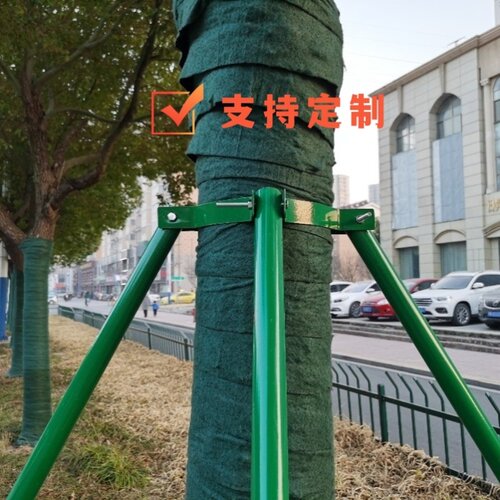 镀锌钢管树木支架防风大树支撑套架园林绿化抱箍护树架金属固定器