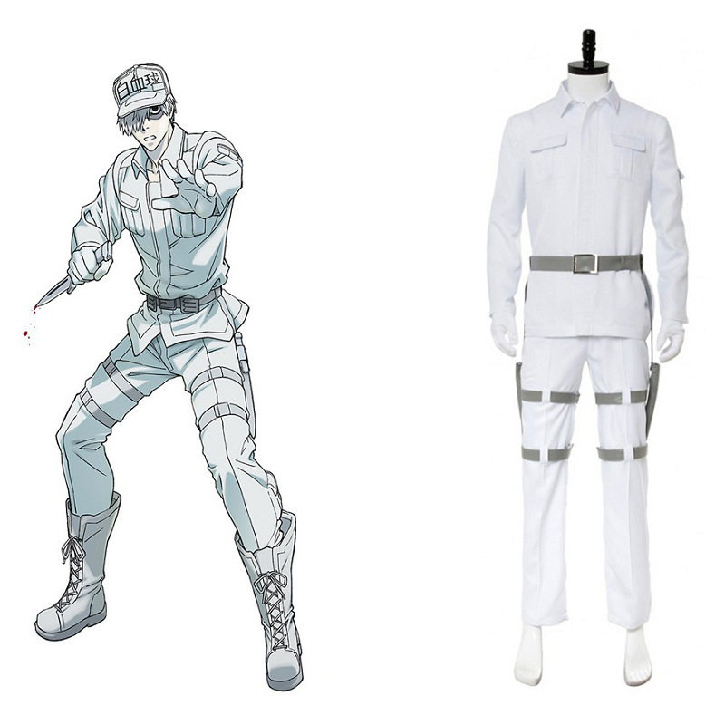 白细胞白血球cos服工作细胞cos白细胞白血球cosplay服装男制服