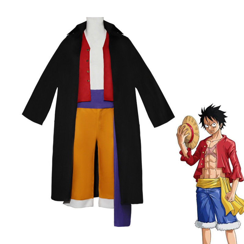 现货海贼王路飞cos服和之国鬼岛篇二代动漫万圣节cosplay披风套装
