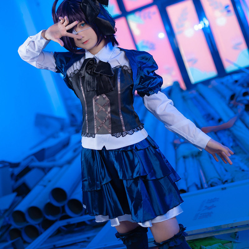 cos服中二病也要谈恋爱小鸟游六花cos洛丽塔礼服裙Lolita洋装公主