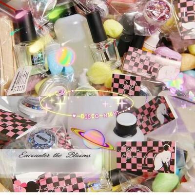 ETB指甲油自调材料包温变粉工具