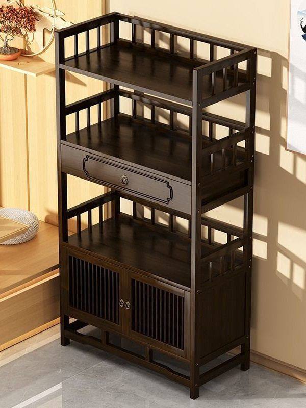 博古架实木新中式茶叶架置物架茶柜茶室摆件展示柜茶具茶杯收纳架,住宅家具,多宝格/博古架,淘宝优惠券,粉丝福利购,淘宝优惠卷