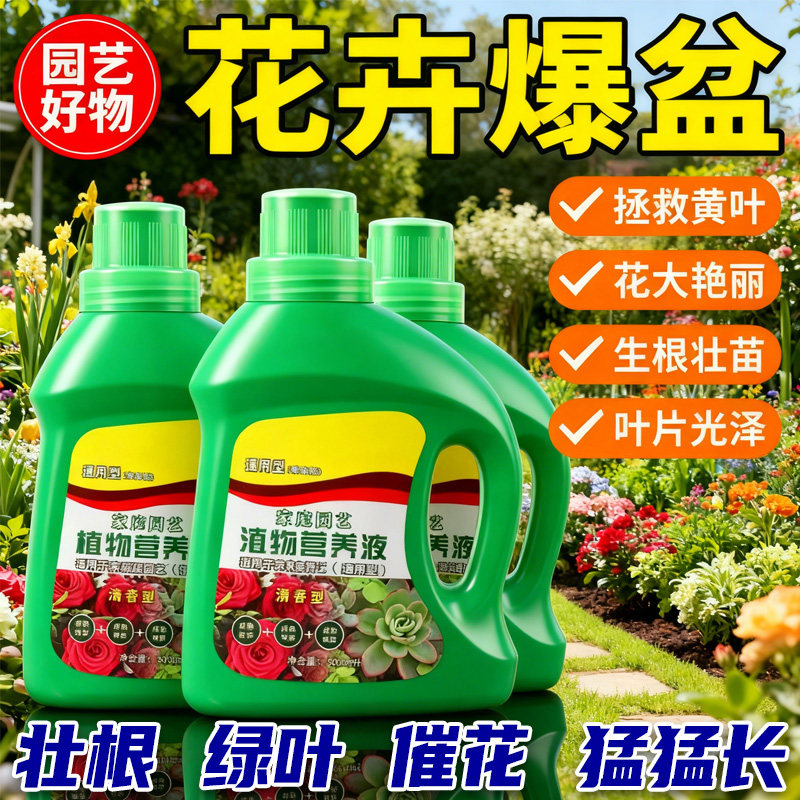 花卉园艺浓缩营养液四季通用鲜花