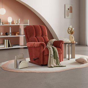 LAZBOY乐至宝进口沙发布艺雪尼尔功能懒人单椅LZF.235假日漫漫