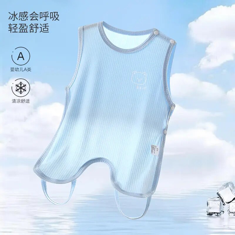 婴儿夏季薄款连腿肚兜防着凉