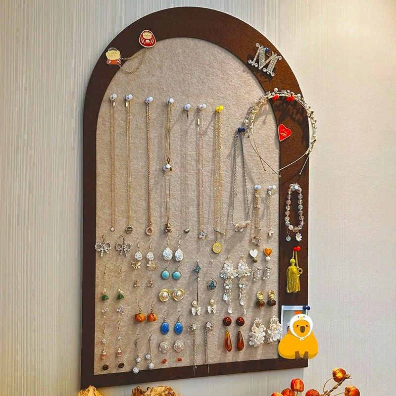 首饰展示架毛毡板照片墙墙面玄关装饰墙贴背景墙环保无味免打孔,收纳整理,首饰架,淘宝优惠券,粉丝福利购,淘宝优惠卷