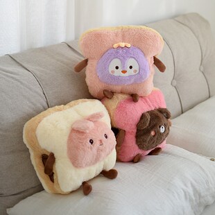 多巴胺动物可插手抱枕猫r咪午休枕办公室宿舍靠枕床头靠垫闺蜜礼