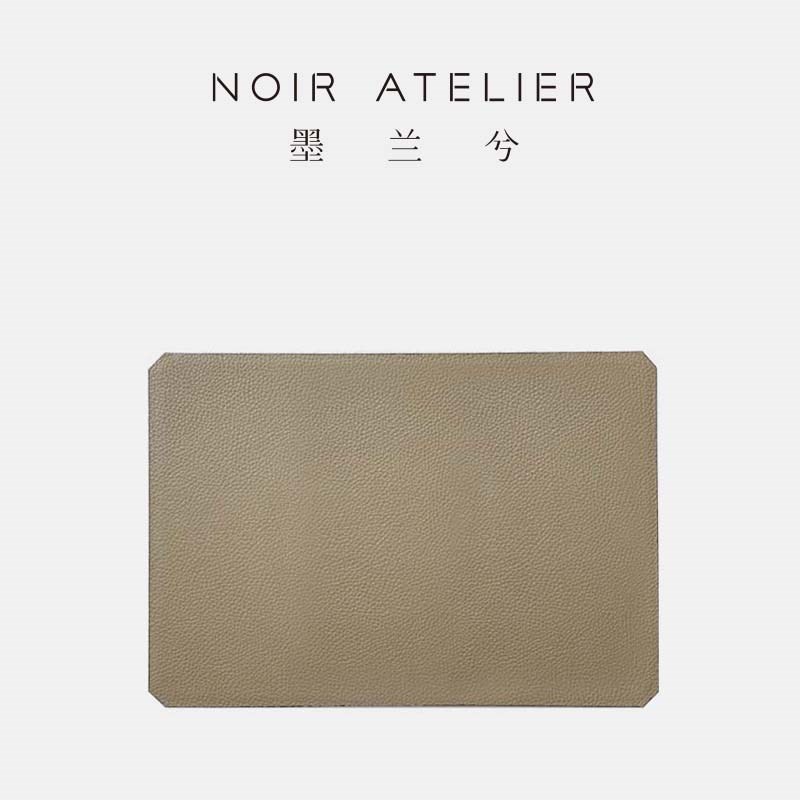 墨兰兮 双面牛皮桌垫鼠标垫 正反两用 办公家用简约质感设计