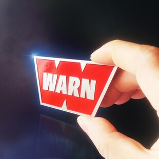 定制沃恩绞盘标签金属升级件3D金属凸字越野车易丢损件商标Logo