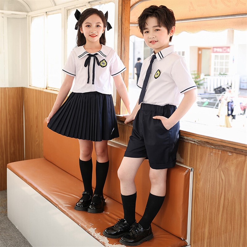 2024夏季新款校服英伦风园服班服D小学生男女儿童套装老师装毕业