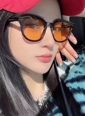 小红书爆款Gm墨镜女椭圆