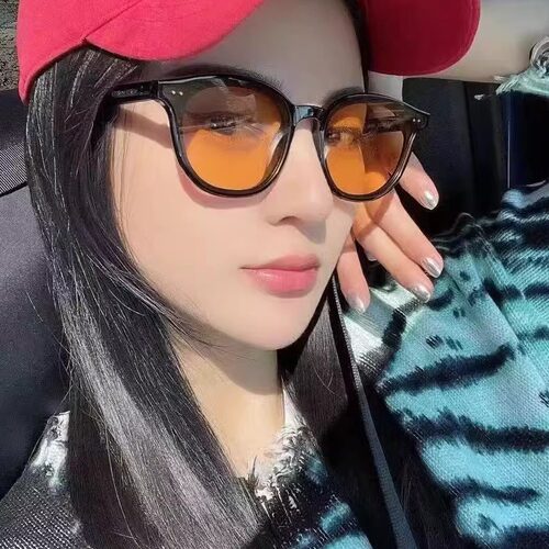 小红书爆款Gm墨镜女椭圆
