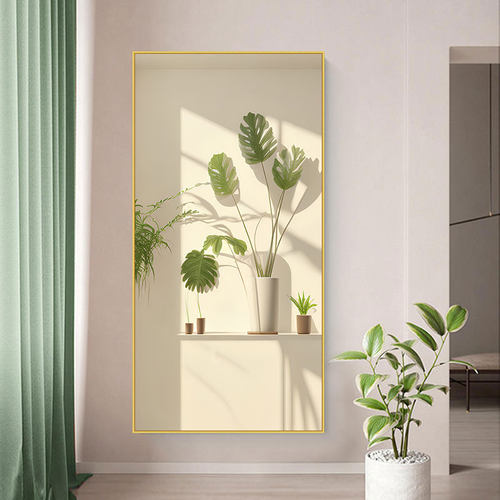 现代简约植物光影玄关客厅装饰画