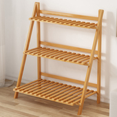 楠竹花架子简易阳台收纳架室内外多肉绿萝花盆实木客厅置物架落地