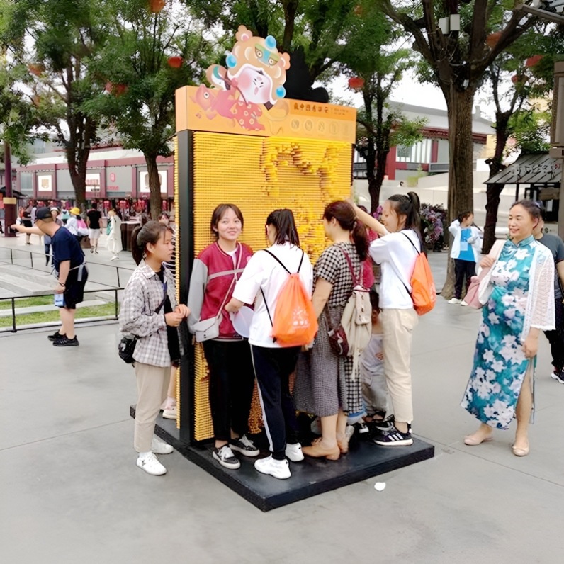 互动三维针雕墙真雕打印墙商场