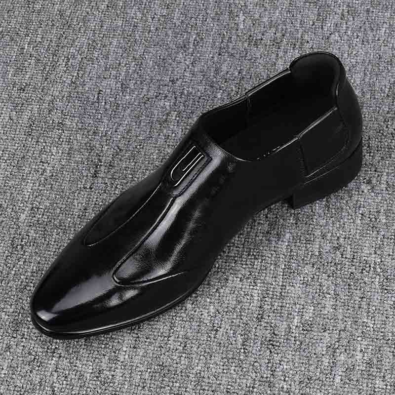 2024新款一脚蹬商务正装尖头皮鞋