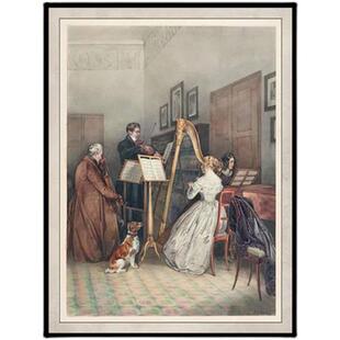 肖邦莫扎特手稿装饰画客厅艺术挂画钢琴房背景墙音乐教室墙壁画