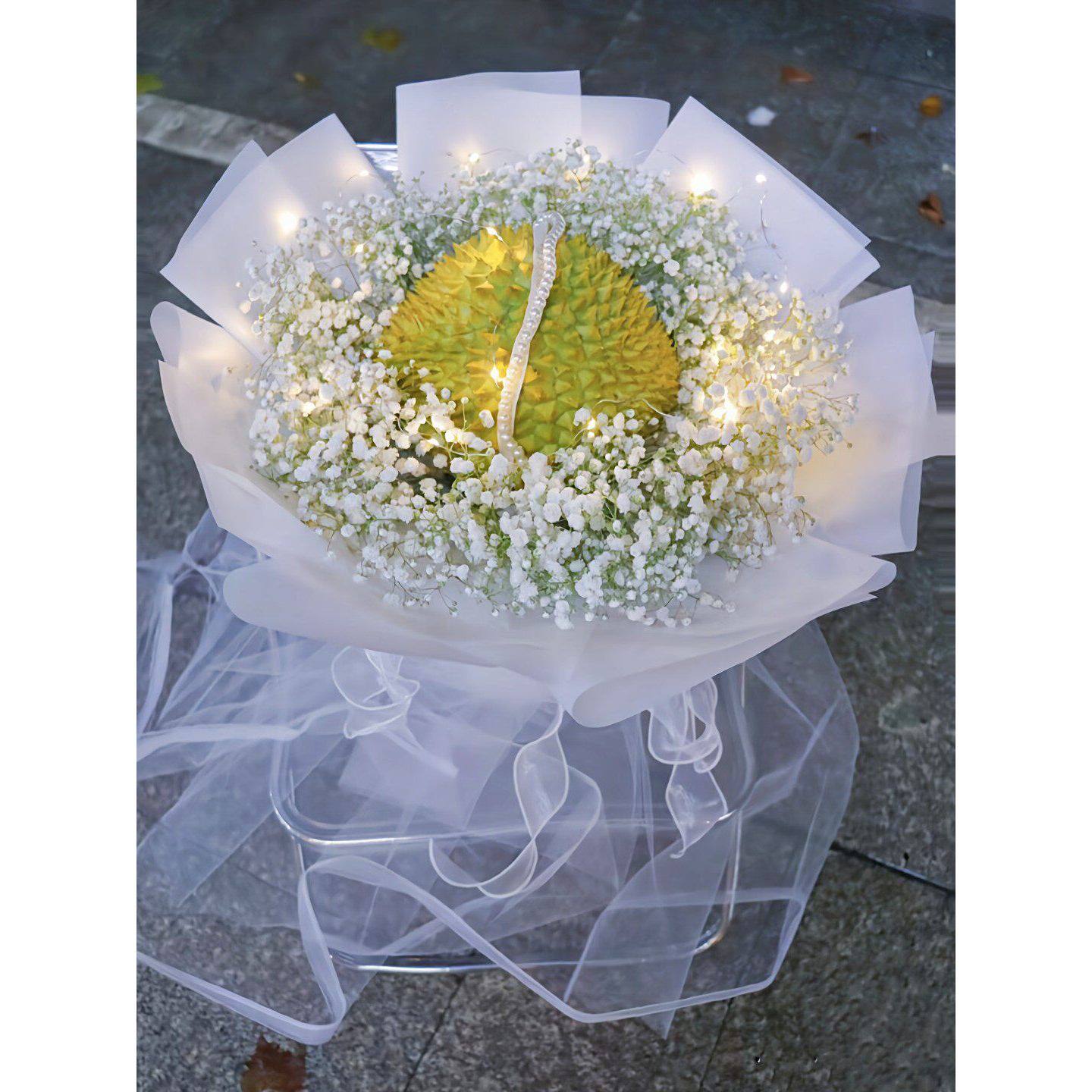 成品壳西瓜榴莲花束diy材料包水果包装纸生日送女友闺蜜母亲节520