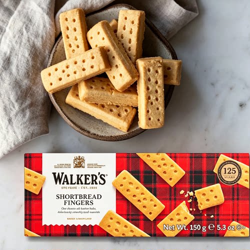 英国沃尔克斯Walkers黄油饼干手指条曲奇酥性欧洲进口零食品糕点
