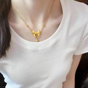 钛钢高保色在逃公主项链女不掉色饰品时尚个性网红欧美简约锁骨