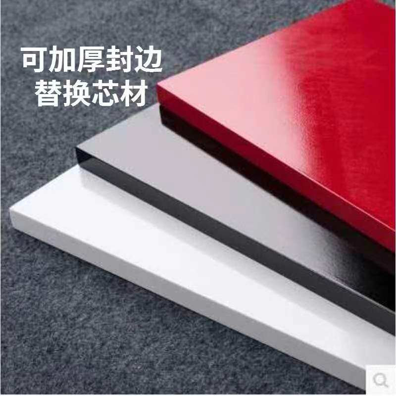 混油烤漆饰面板可定制潘通色卡柜门免漆木皮板防火阻燃pu混油肤感