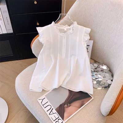 女童2025夏季新款衬衫