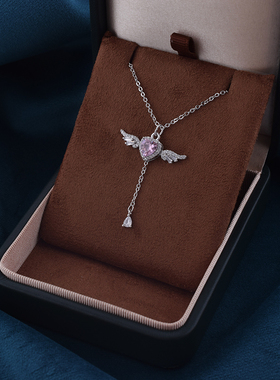 s925纯银爱心丘比特项链