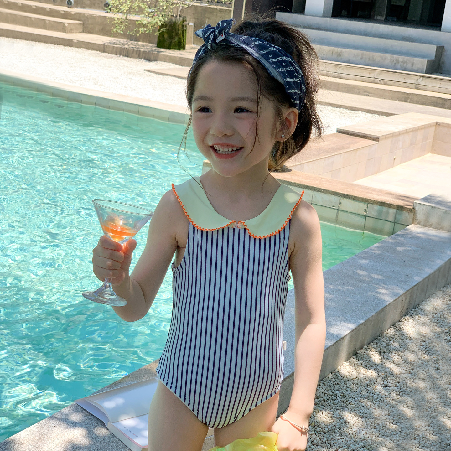儿童泳衣女童连体衣可爱女孩女宝婴幼儿2岁3岁小童宝宝速干
