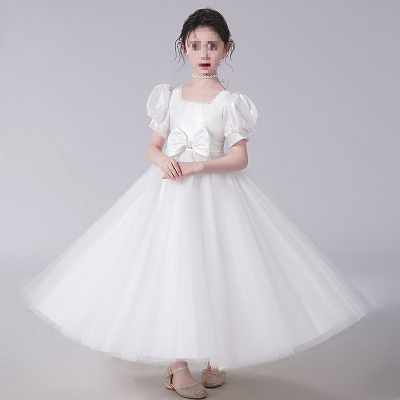 女童礼服花童婚礼连衣裙儿童公主裙主持人小女孩钢琴演出蓬蓬裙