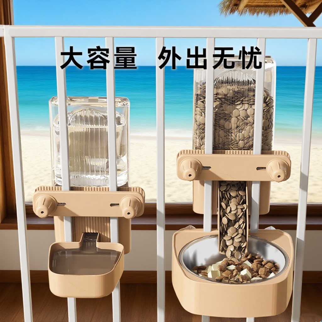 宠物用品猫咪狗碗悬挂式双用