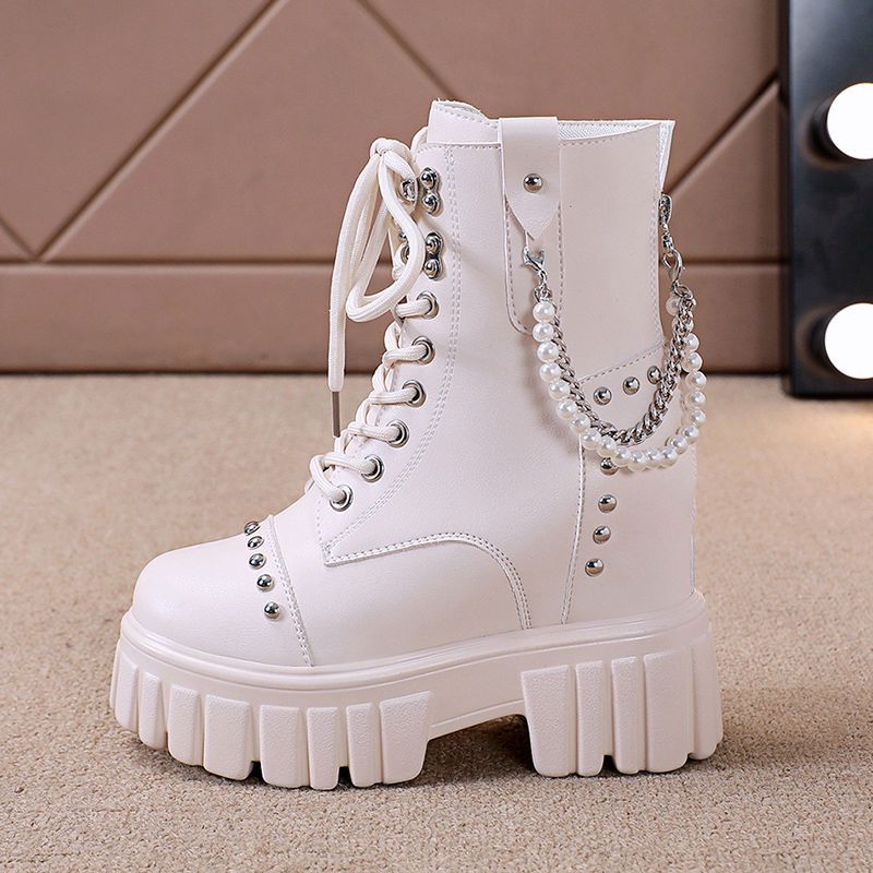 欧洲站炸街马丁靴女重工2