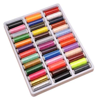 优质 39色线盒402DIY 缝纫线 涤纶手缝线缝纫机