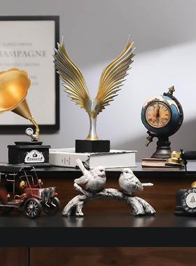 复古怀旧小摆件咖啡厅老物件美式客厅酒柜家居装饰品书架摆设