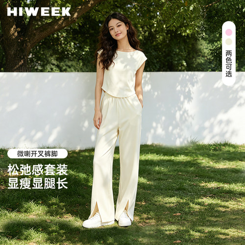 HIWEEK短袖长裤时髦女士上衣