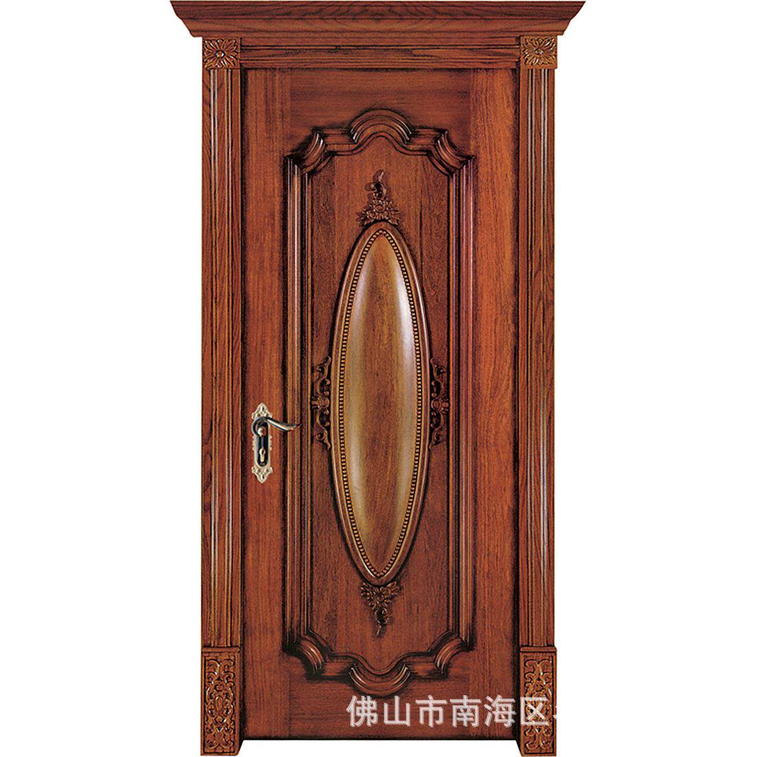 豪华欧式原木门实木门入户门卧室门卫生间门厨房门木门厂家直供