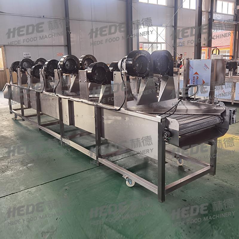 定制厂家现货果蔬清洗机 红辣椒清洗风干机 鲜彩椒气泡清洗风干机