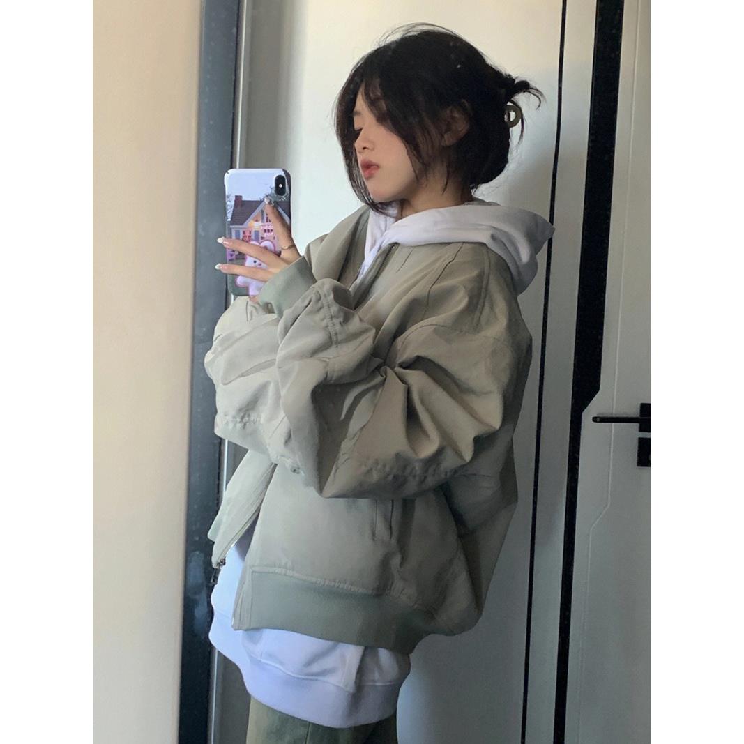 飞行员棒球服小众情侣夹克2025新款美式街头复古外套女秋冬加棉