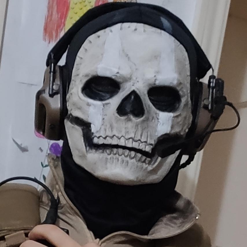 使命召唤战区2Call of Duty MW2新款游戏骷髅幽灵面罩面具头套cos