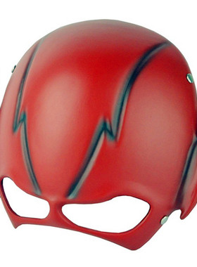 动漫复联盟闪电侠面具红色树脂脸谱面罩万圣节头盔The Flash mask