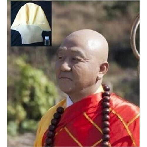乳胶光头头套 影视舞会特效演绎免剃头 小品舞蹈cos大和尚法海