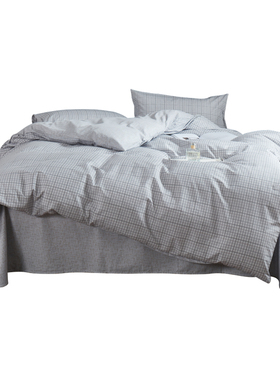 红秀世纺HXGWQT2403-C003纯棉四件套200*230cm灰色