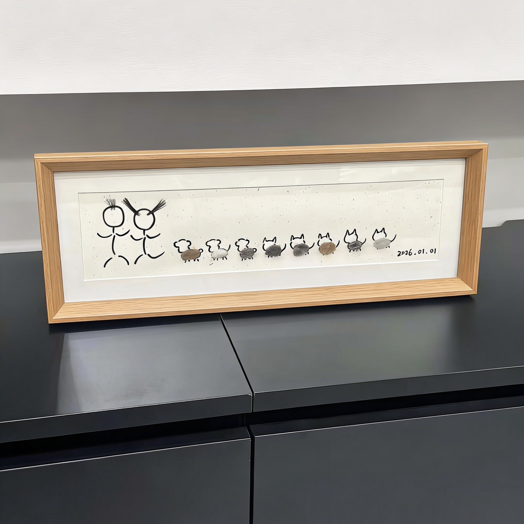 情侣猫猫狗狗简约木质长条相框DIY手工小猫小狗毛发纪念摆件相框,家居饰品,相框/画框,淘宝优惠券,粉丝福利购,淘宝优惠卷