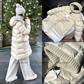 MC徽章针织帽中长款 女童鹅绒服26冬季 新款 鹅绒羽绒服90绒加厚外套