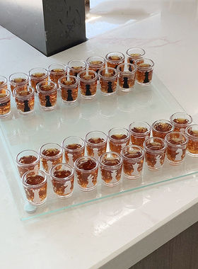 国际象棋35*35cm 酒杯国际象棋 送礼佳品GB086M 酒杯国际象棋