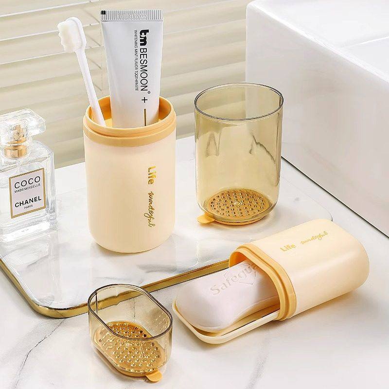 旅行漱口杯皂盒便携式洗漱套装刷牙杯香皂牙刷收纳盒外出旅游神器,家装主材,牙刷牙杯架/漱口杯,淘宝优惠券,粉丝福利购,淘宝优惠卷