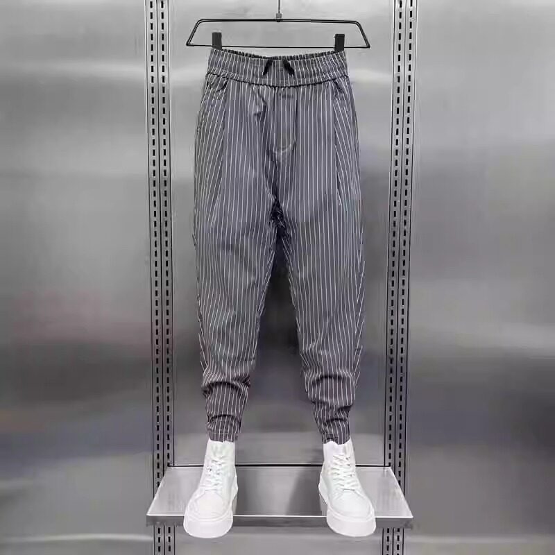 夏季薄款宽松百搭休闲裤男士潮流