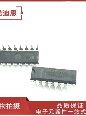 MAX232CPE+ 直插/DIP-16 RS-232线路驱动器/接收器